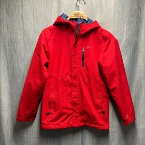 Paradox Red Kids Raincoat with Hood size large